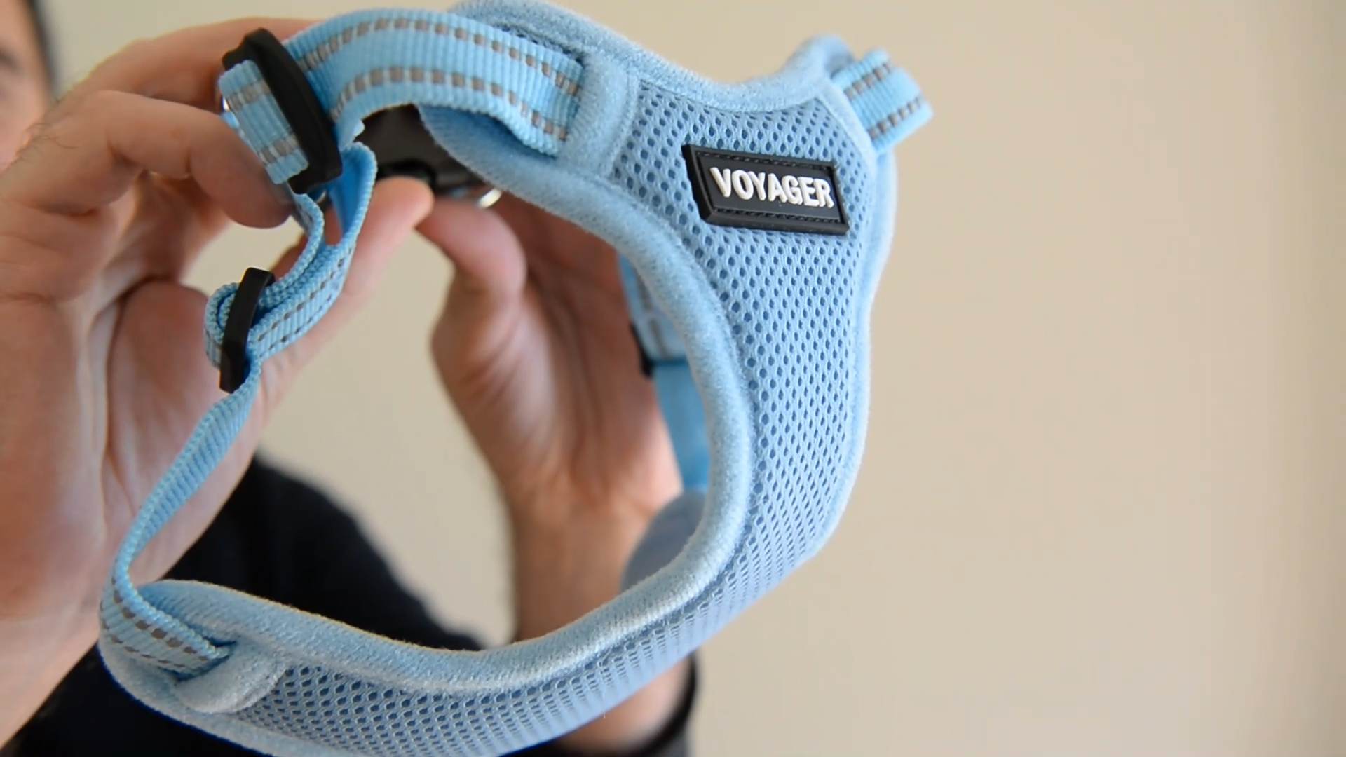 thumbnail video image 2 of Voyager Step-in Fully Adjustable Mesh Dog Harness by Best Pet Supplies - Red, Medium, 2 of 7