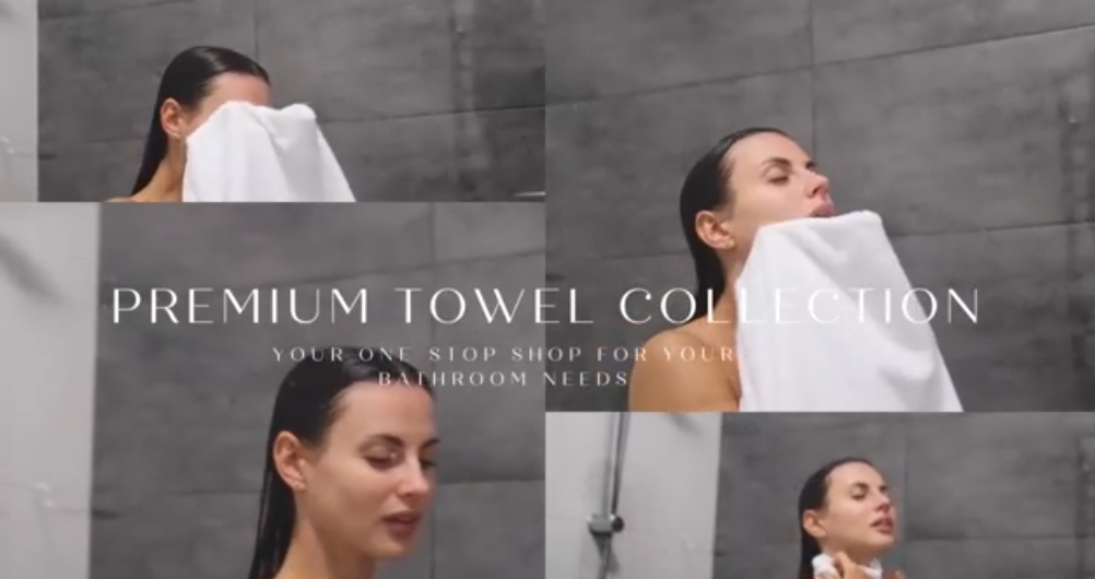 thumbnail video image 2 of Infinitee Xclusives Premium Light Grey Bath Towel Set - [Pack of 8] - 2 Bath, 2 Hand & 4 Washcloths, 2 of 9