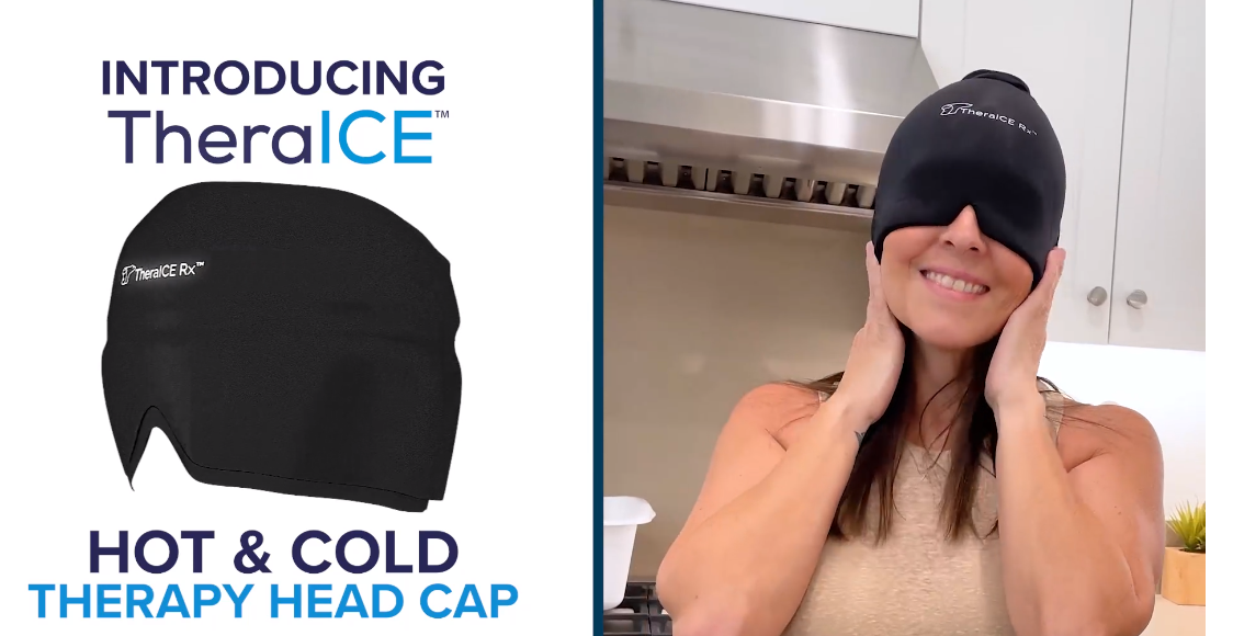 TheraICE Migraine Relief Cap, Hot and Cold Gel Therapy, Headache
