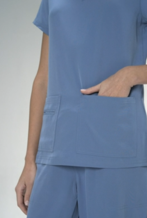 thumbnail video image 2 of NATURAL UNIFORMS Womens Scrub Set Lightweight Stretch with 12 Pockets, 2 of 4