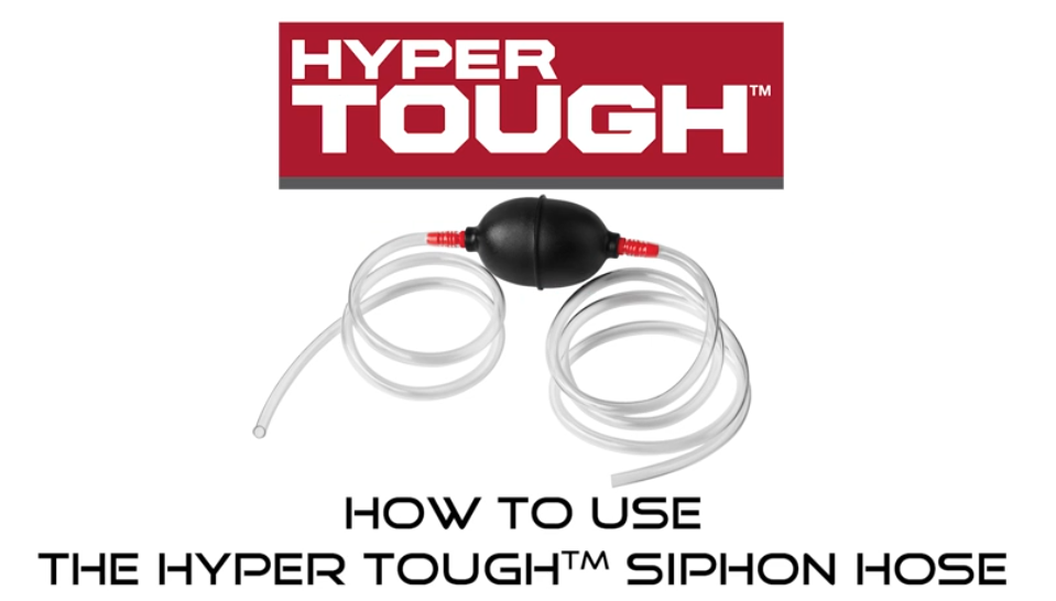 Hyper Tough Manual Siphon Pump Universal, 6 ft. Hose, 36201WDI