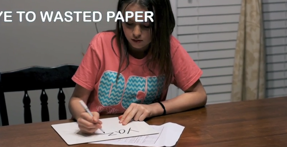 thumbnail video image 2 of Scribbledo Portable Dry Erase Boards with Mini Whiteboard Erasers, 9” x 12”  6-Pack White Board, 2 of 13