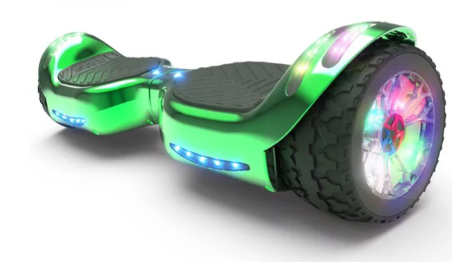 thumbnail video image 2 of Hoverboard All-Terrain LED Flash Wide All Terrian Wheel with Bluetooth Speaker Dual LED Light Self Balancing Wheel Electric Scooter, 2 of 11
